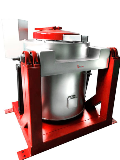 Horno de fundición basculante para metales no ferrosos