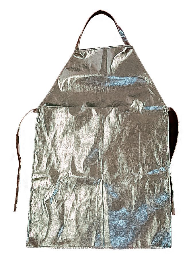 Delantal de protección térmica para salpicaduras de metal fundido