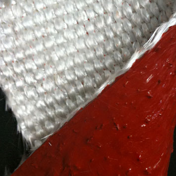 Tela de Fibra de Siliconada Roja